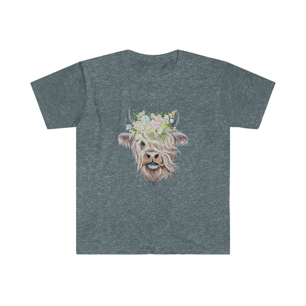 Buttercup the highland cow Unisex Softstyle T-Shirt