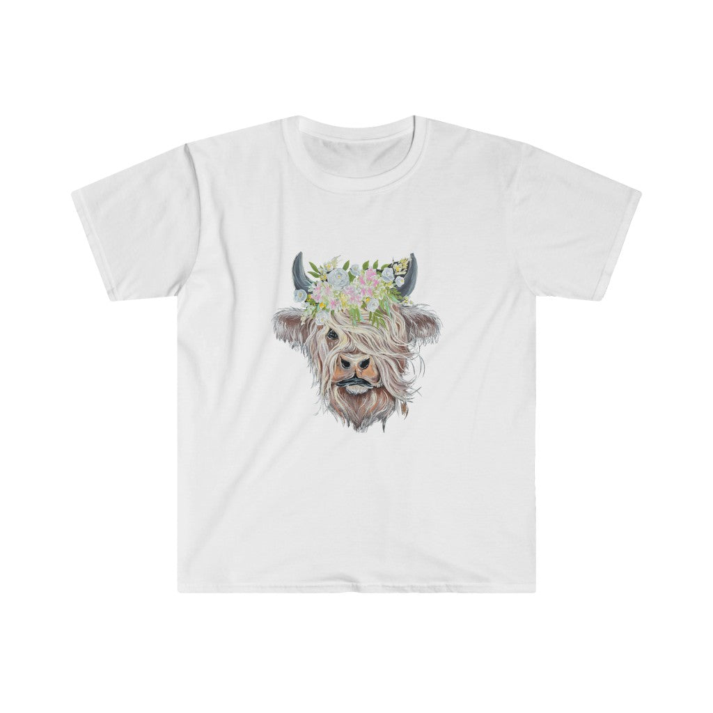 Buttercup the highland cow Unisex Softstyle T-Shirt
