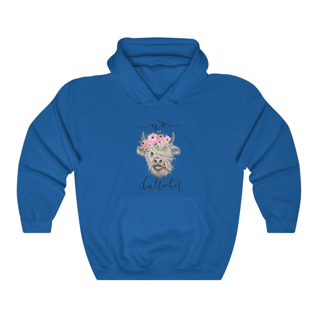 Unisex Heavy Blend™ Hooded Sweatshirt with Buttercup the Highland cow Orignal Artwork