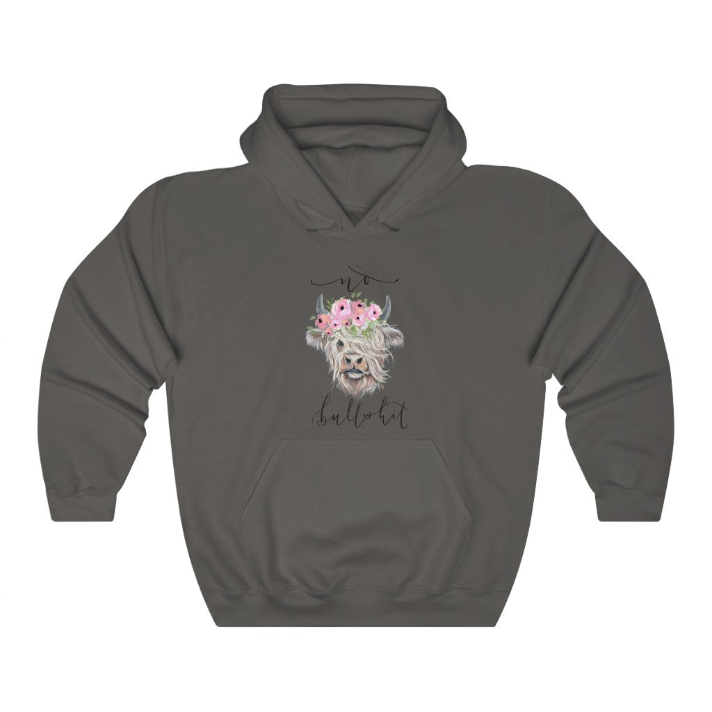 Unisex Heavy Blend™ Hooded Sweatshirt with Buttercup the Highland cow Orignal Artwork