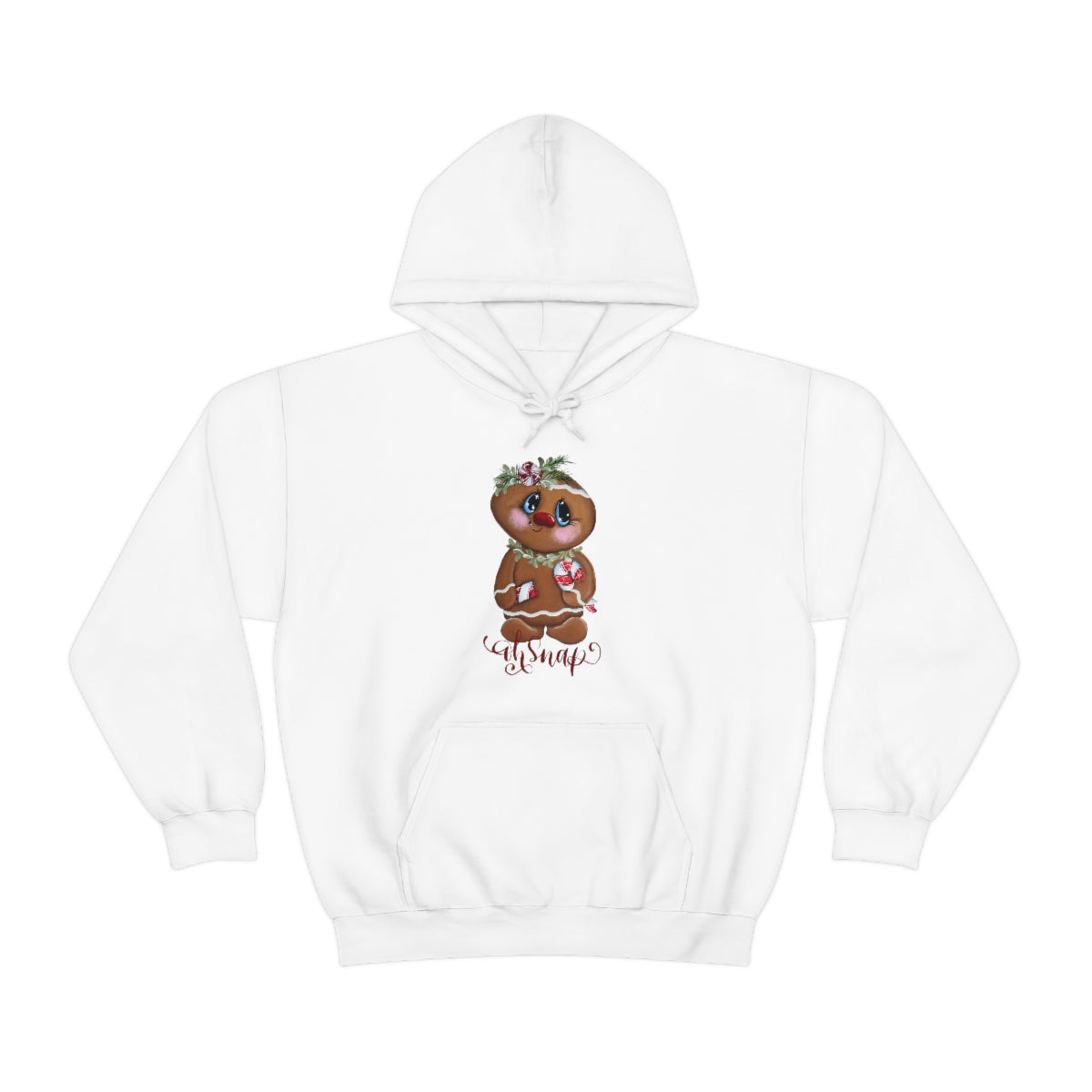Gingerbread with candy cane Unisex Heavy Blend™ Hooded Sweatshirt