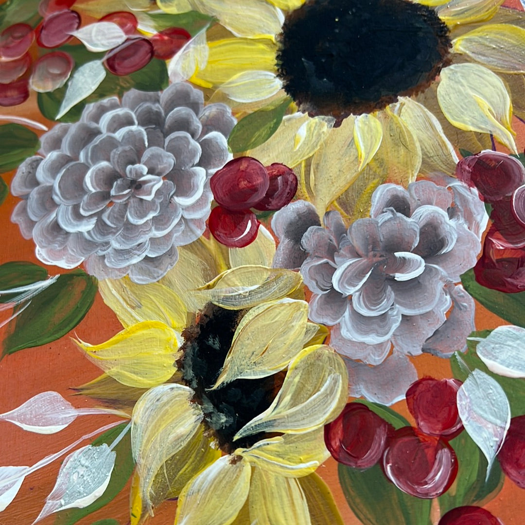 Personalized Pumpkin & Sunflower Door Decor